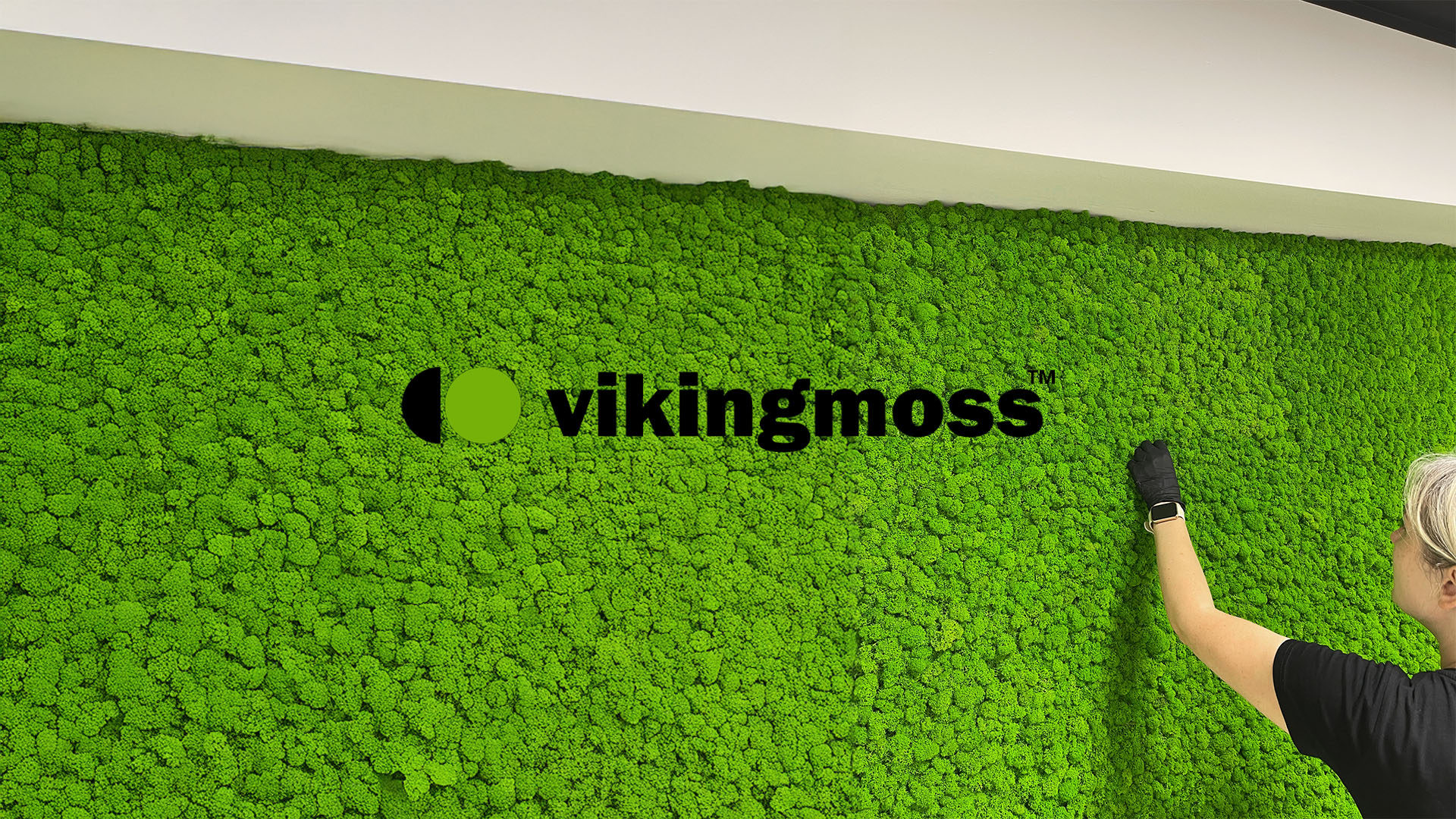 Montaż paneli z mchu stabilizowanego na ścianie